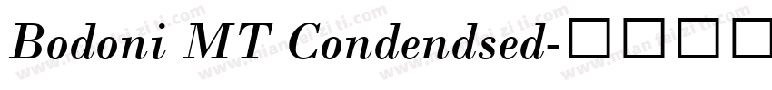 Bodoni MT Condendsed字体转换